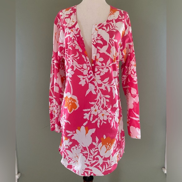 J. Crew Swim Jcrew Bathing Suit Swim Cover Up Tunic Shirt Dress